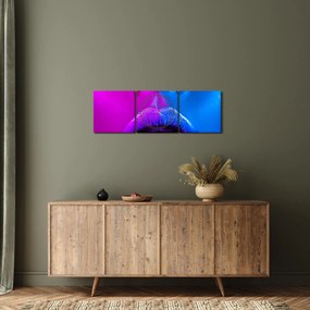 Tablou - Imaginea buzelor colorate (cu ceas) (90x30 cm)