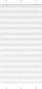 vidaXL Jaluzea plisată alb 110x200 cm Lățime țesătură 109,4 cm