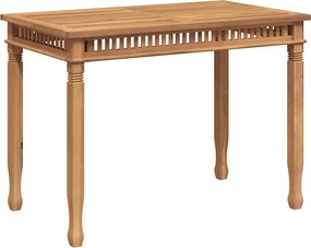 vidaXL Masă de grădină, 120 x 65 x 80 cm, lemn masiv de tec