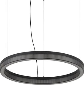 Lustra LED suspendata design circular CROWN SP D60 NERO