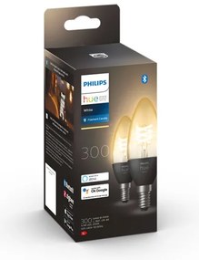 SET 2x bec LED dimabil Philips Hue WHITE FILAMENT E14/4,5W/230V 2100K