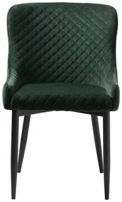 Scaun de sufragerie verde tapițat Ottowa – Unique Furniture