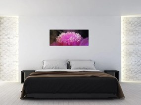 Tablou cu floare în fum roz (120x50 cm)