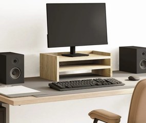 vidaXL Suport de monitor, stejar sonoma, 42x24x16 cm, lemn prelucrat