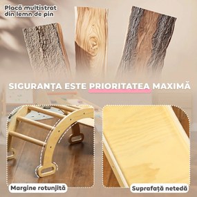 AIYAPLAY Joc pentru Copii cu Triunghi, Arc și Rampă | Aosom Romania