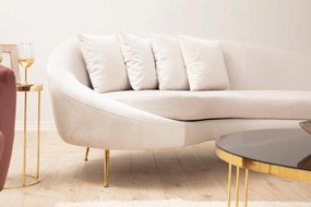 Canapea Fixa cu 3 locuri Eses Stanga - Dreapta, Bej, 255 x 85 x 120 cm