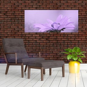 Tablou - Flori mov (120x50 cm)