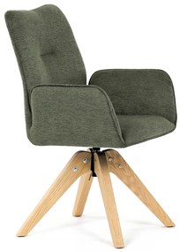 Scaun de sufragerie DCH-C2148 GRN2 cu materialimpermeabil