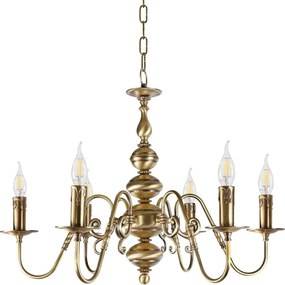 Candelabru clasic elegant din alama masiva Flemish