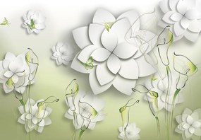 Fototapet - Flori abstract (147x102 cm)