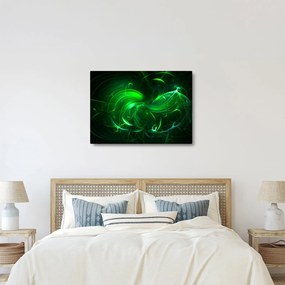 Tablou - abstracție verde (70x50 cm)