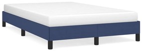 346710 vidaXL Cadru de pat, albastru, 120 x 200 cm, material textil