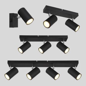 Spot ROBBY 3xGU10/35W/230V neagră Globo 57911-3B