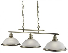 Lustra suspendata design clasic Bistro 3L alama antique 2683-3AB SRT