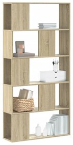 vidaXL Bibliotecă cu 5 niveluri stejar sonoma 80,5x23,5x162,5 cm lemn
