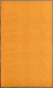 vidaXL Covoraș de ușă lavabil, portocaliu, 90 x 150 cm