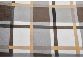 Lenjerie de pat gri/maro din micropluș/cocolino pentru pat de o persoană 140x200 cm – My House