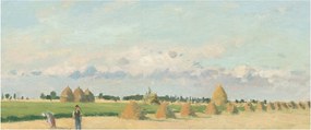 Tablou - Camille Pissarro, Landscape, Ile de France, reproducere (120x50 cm)