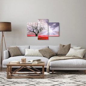 Tablou cu pomul roșu (90x60 cm)