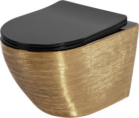 Vas WC Rea Carlo Mini Tornado Black Brush Gold