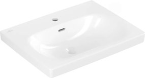 Lavoar pe mobilier Villeroy&Boch Skyla alb lucios 60x46 cm alb Alpin CeramicPlus