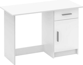 Birou SIRISS NEW, alb, DTD laminat, 109x50x75 cm