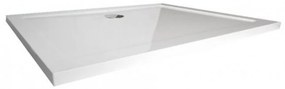 Tavă de duș Enzo SMC asimetrică joasă, dimensiune 120x90x4 cm