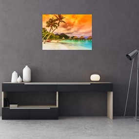 Tablou - Insula Bora Bora (70x50 cm)