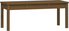 vidaXL Bancă de grădină, maro miere, 109x44x45 cm, lemn masiv de pin