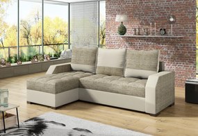 Expedo Coltar JANETTE, 250x90x150, berlin03/soft033beige, dreapta