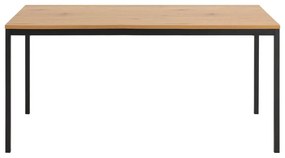 Masă dining cu blat în decor de stejar sălbatic Actona Seaford, 160 x 80 cm