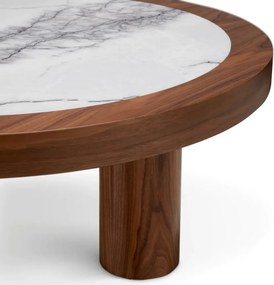 Masuta Design LUX, Marmura, Furnir Nuc, Presedio 100cm