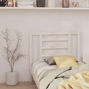 vidaXL Tăblie de pat, alb, 106x4x100 cm, lemn masiv de pin