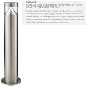 Stalp LED modern de exterior IP44 Brooklyn H-45cm 8508-450 SRT