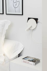 Aplica cu reader LED directionabil stil minimalist DUAS USB C alb