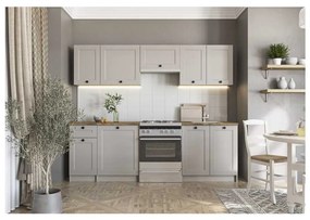 Set bucătărie Nadja 240, crem / nuc