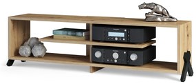Set de mobilier VIK Stejar Artisan - DULAP Radio TV/ PENTRU TV + MASĂ / BANCĂ + BIBLIOTECĂ | SET DE MOBILIER CAMERA DE ZI
