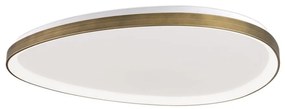 Plafoniera LED XXL design modern slim CHARLIE patina D-80cm