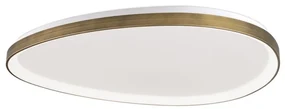 Plafoniera LED XXL design modern slim CHARLIE patina D-80cm