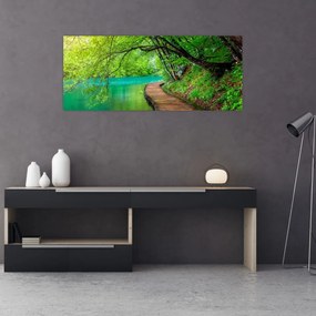 Tablou - Lacurile Plitvice (120x50 cm)