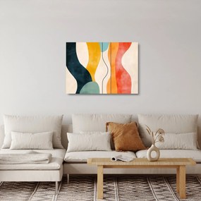 Tablou pe sticlă - Ilustrație colorată minimalistă II. (70x50 cm)