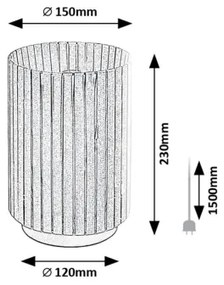 Lampă de masă Rabalux 74212 RAVEN 1xE27/6W/230V