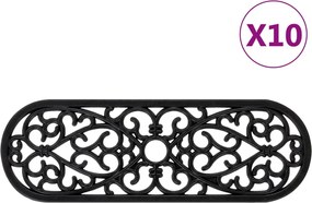 vidaXL Trepte de scară, 10 buc., 25x75 cm, cauciuc