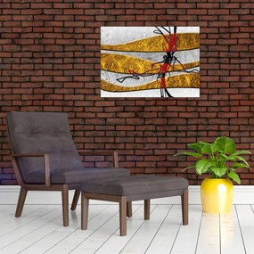 Tablou pe sticlă abstract (70x50 cm)