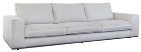 Canapea alba din stofa ✔ model SENI A | Dimensiuni: 205 x 106 x 83 cm