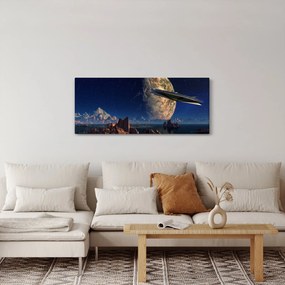 Tablou - Vizita extraterestrului (120x50 cm)