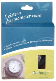 Termometru din ardezie pentru perete Esschert Design,10 cm