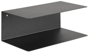 Raft dublu de perete din metal Actona Joliet, lățime 35 cm, negru