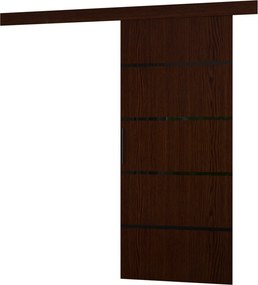 Ușă glisantă MUSCHU – 96x205 cm – Wenge / Negru