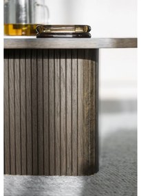 Măsuță de cafea maro închis cu aspect de lemn de stejar ø 60 cm Sullivan – Rowico